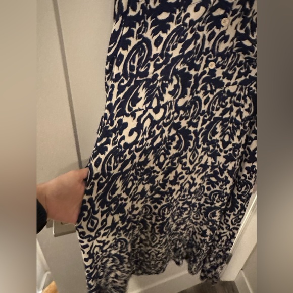 Zara , tagged removed MIDI dress with 2 front pockets and 2 side pocket - Picture 3 of 4